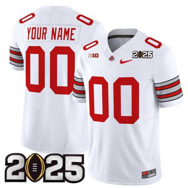 Men's Ohio State Buckeyes Active Player Custom White 2025 CFP Final Patch F.U.S.E. Vapor Limited Stitched Football Jersey,We sell and wholesale Men's Ohio State Buckeyes Active Player Custom White 2025 CFP Final Patch F.U.S.E. Vapor Limited Stitched Football Jersey on line form chian!